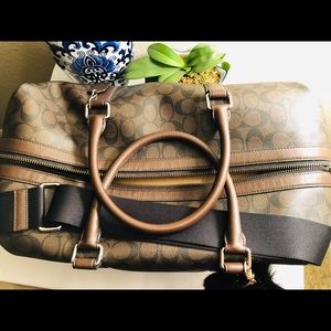Coach Signature Weekender Duffle & Shoulder Strap